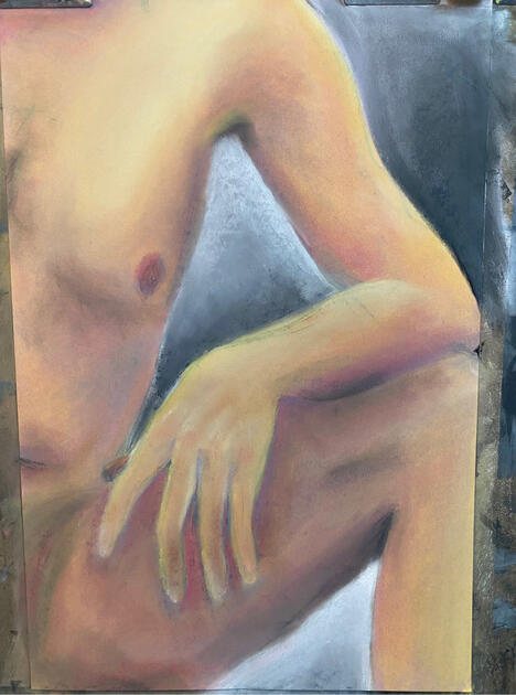 Model Sketch in Pastel